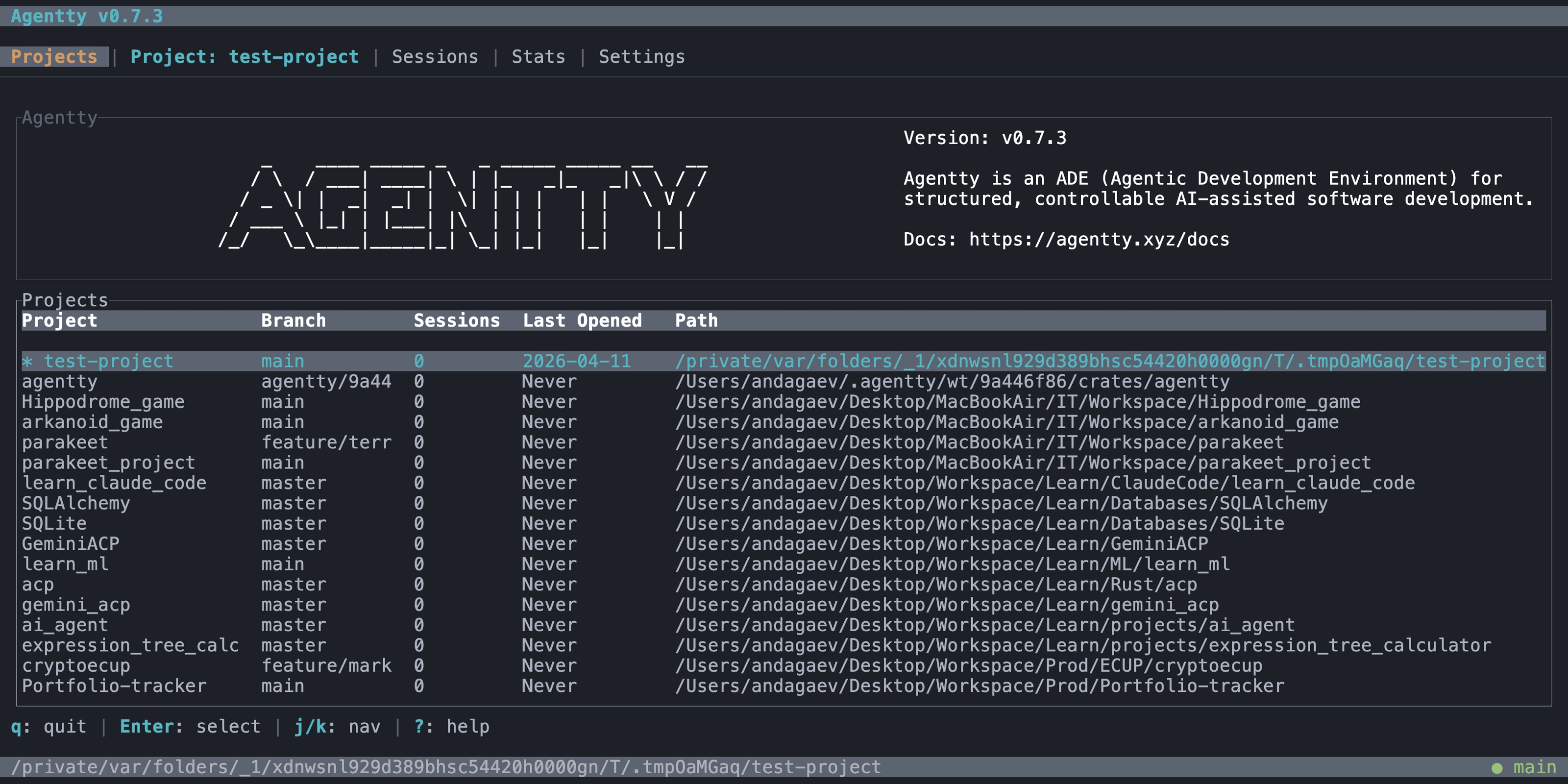 Session deletion demo