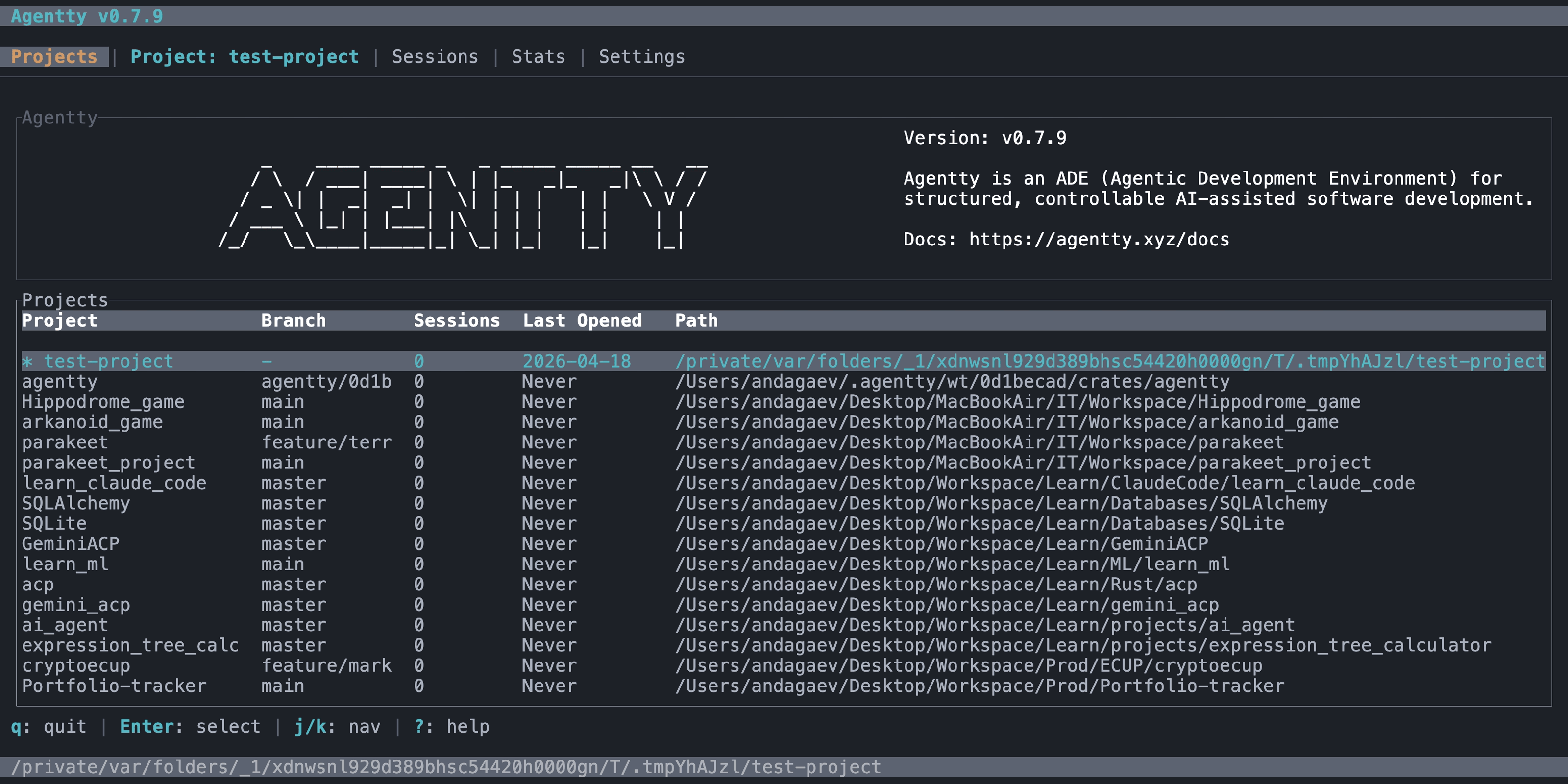 Settings editing demo